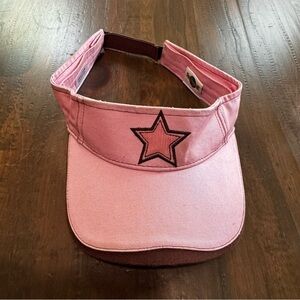 Pink Universal Studios Kid’s Visor Hat With Star On Front Adjustable 100% Cotton
